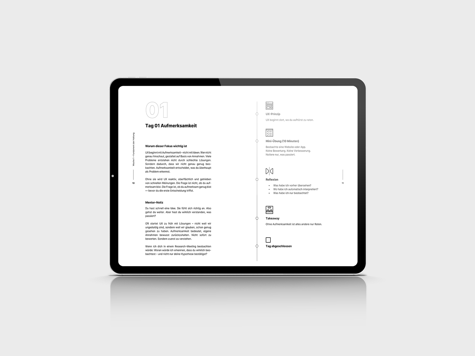 UX Design in 88 Tagen — Tag 01